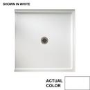 38 in. x 37 in. Shower Base with Center Drain in White