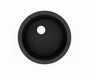 Swan Surfaces Black 18-1/2 x 18-1/2 in. No Hole Swanstone 1 Bowl Dual Mount Kitchen Sink 