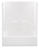 Aquatic White 60 x 75-1/4 in. Tub and Shower in White 