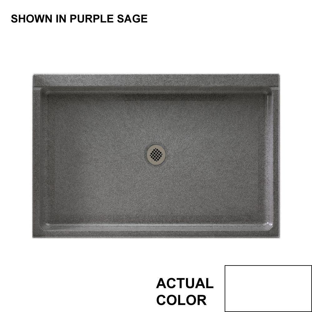 Swan Corporation White 34 x 48 in. Single Threshold Shower Base 