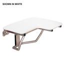 ADA Fold Shower Seat for Right Seat Wall in White