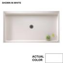 Swan Corporation White 54 x 34 in. Veritek Rectangle Shower Base with Center Drain 