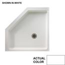 38 in. x 38 in. Shower Base with Center Drain in White
