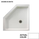 Swan Corporation White 38 in. Corner Shower Base 