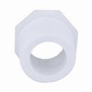 White PVC Schedule 40 Male x Female Threaded Bushing 