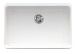 27-5/8 in. Farmhouse Fireclay Single Bowl Kitchen Sink in White