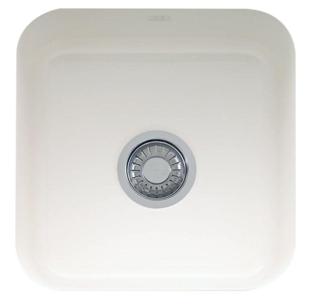 Franke White 17-1/2 x 17-1/2 in. Undermount Fireclay Bar Sink 