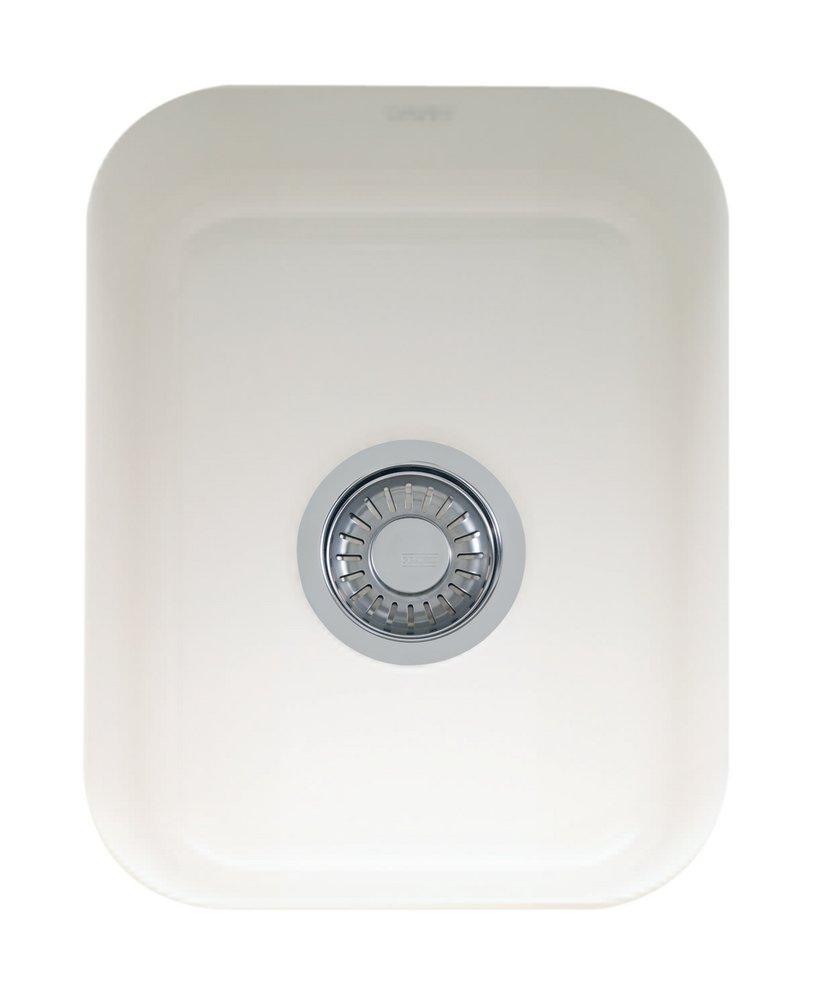 Franke White 14-3/8 x 17-1/8 in. Undermount Fireclay Bar Sink 