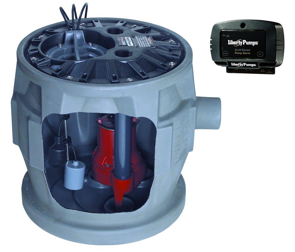 Liberty Pumps Grey 1/2 hp  Sewage Package with Alarm 