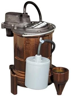 1/3 HP 115V Cast Iron Automatic Submersible Effluent Pump with 25 ft. Cord