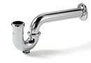 1-1/2 x 1-1/2 in. Cast Brass P-Trap with Cleanout and Shallow Flange