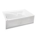 60 x 36 in. Acrylic Rectangle Drop-In or Skirted Bathtub with Right Drain in Oyster