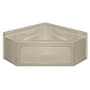 Aquarius Industries White 59-5/8 x 59-5/8 in. Soaker Corner Bathtub with Center Drain 