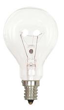 40W A15 Dimmable Incandescent Light Bulb with Candelabra Base