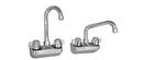 Pasco Polished Chrome Double-Handle Centerset Wall Mount Bathroom Sink Faucet with Standing Pilot 