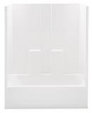 60 in. x 31-1/4 in. Tub & Shower Unit in White with Right Drain