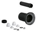 Supply and Waste Set for Wall Mount Toilet in Black