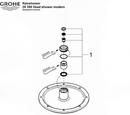 GROHE StarLight Chrome Nut, Washer and Gasket 