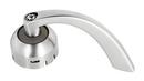 GROHE Brushed Stainless Steel 1-5/8 in. Brass Handle 