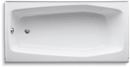 KOHLER White 60 x 30-1/4 in. Soaker Alcove Bathtub Left Drain 