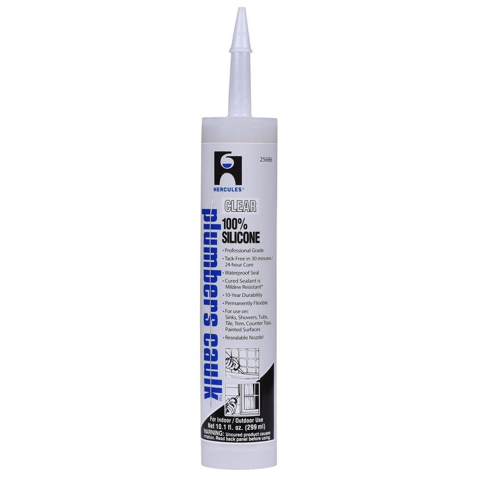 Hercules&reg; White Silicone Caulk in White 