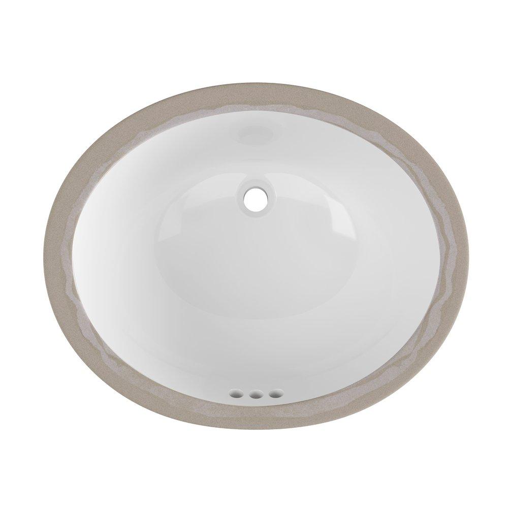PROFLO&reg; White 15 x 12 in. Undermount Bathroom Sink 