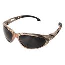 Edge Eyewear Black Safety Glasses with Camouflage Frame & Smoke Lens 