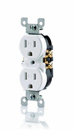 15A 125V Duplex Tamper-Resistant Receptacle in White