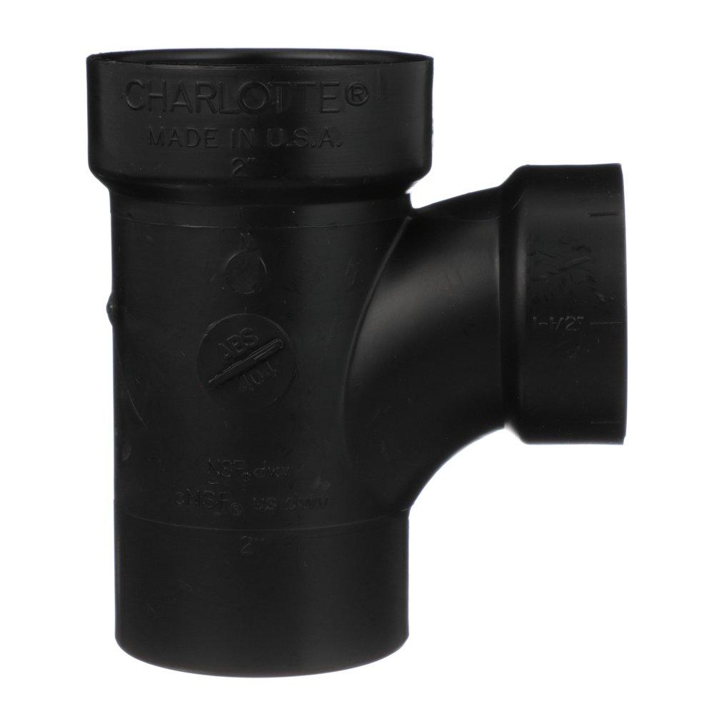 Black ABS DWV Street Sanitary Tee 