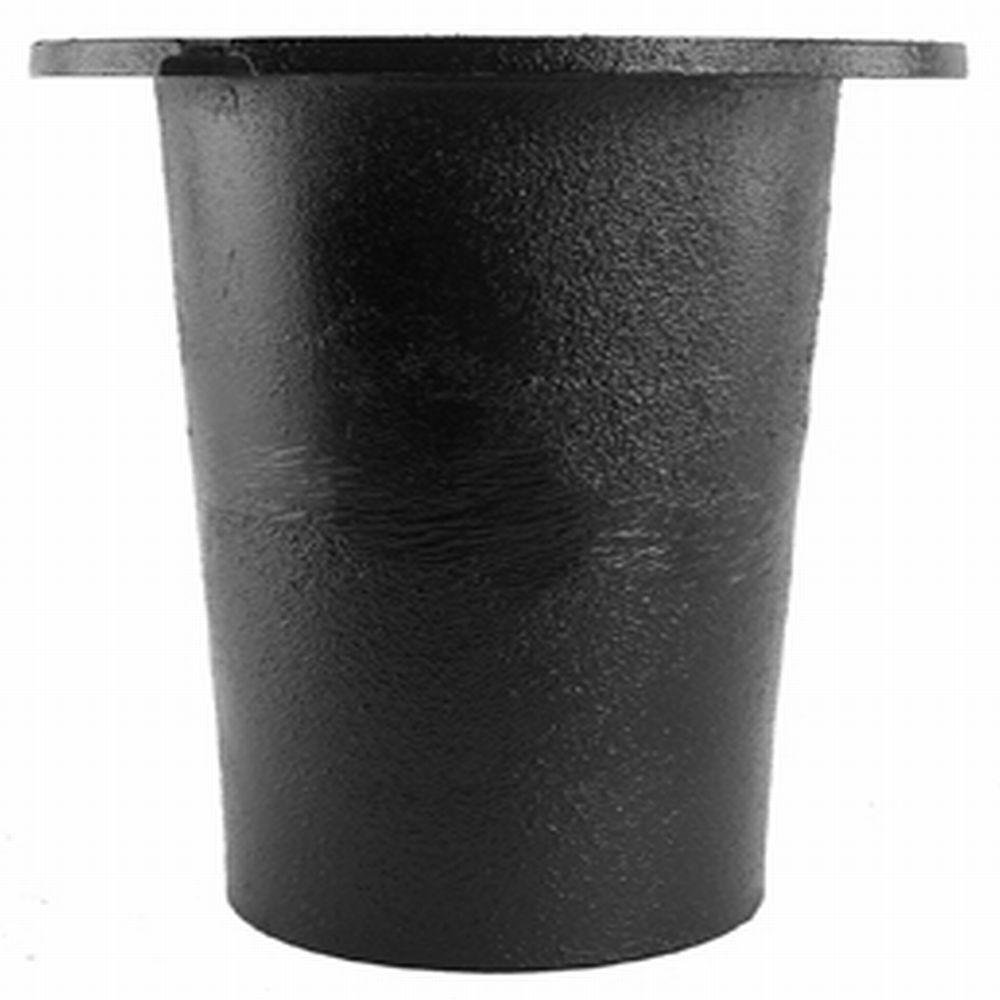 Black 4 in. No-Hub Cast Iron Closet Flange 