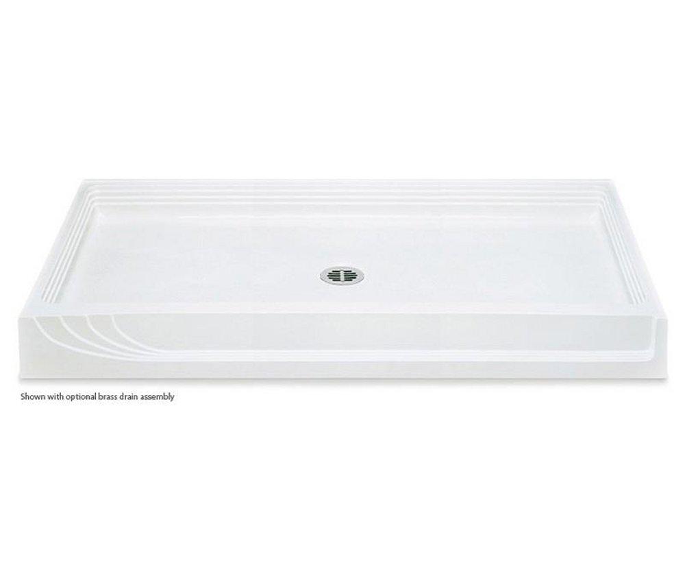 Aquatic White 60 in. Rectangle Shower Base 