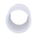 White PVC DWV x Cast Iron Hub Adapter 