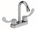 Gerber Plumbing Polished Chrome 3-Hole Centerset Bar Faucet with Double Wristblade Handle 