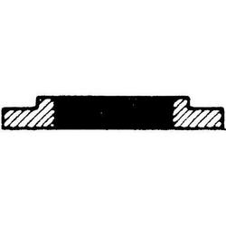 8 x 4 in. NPT x Flanged 125# Reducing Companion Domestic C110 Ductile Iron AWWA Full Body Flange