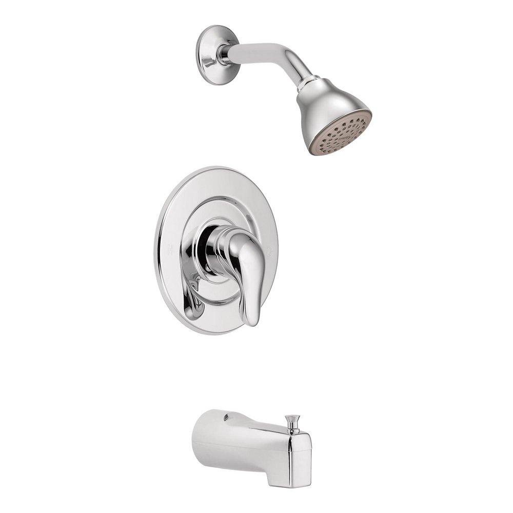 Moen Polished Chrome Single Handle Single Function Bathtub & Shower Faucet (Trim Only) 