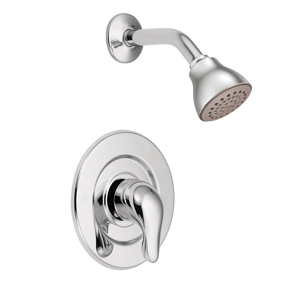 Moen Polished Chrome Single Lever Handle Shower Trim Kit with Metal Lever 