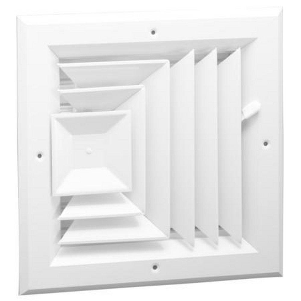 Hart & Cooley White Aluminum Ceiling Diffuser in White 