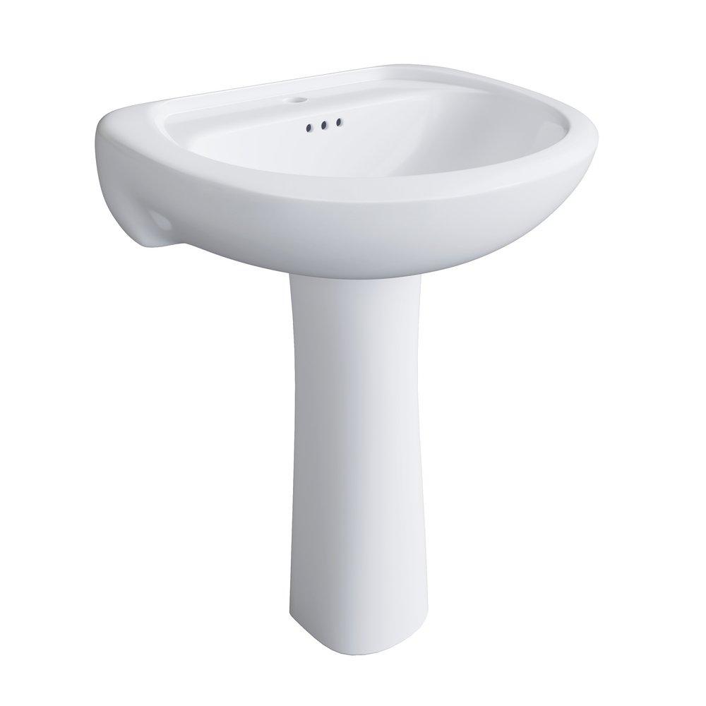 PROFLO&reg; White 20 in. Vitreous China Pedestal for 4000 & 5000 