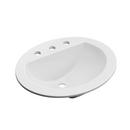 PROFLO&reg; White 19 x 16 in. Drop-in Bathroom Sink with 4 in. Centerset Faucet Holes 