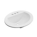 PROFLO&reg; White 19 x 16 in. Drop-in Bathroom Sink with 4 in. Centerset Faucet Holes 