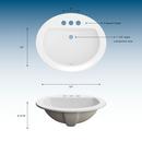 PROFLO&reg; White Drop-in Basin 
