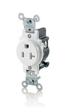 20A 125V Single Tamper-Resistant GFCI Receptacle in White