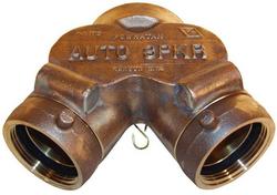 4 x 2-1/2 x 2-1/2 in. FNPT x FNST x FNST Cast Brass Single Clapper Inlet