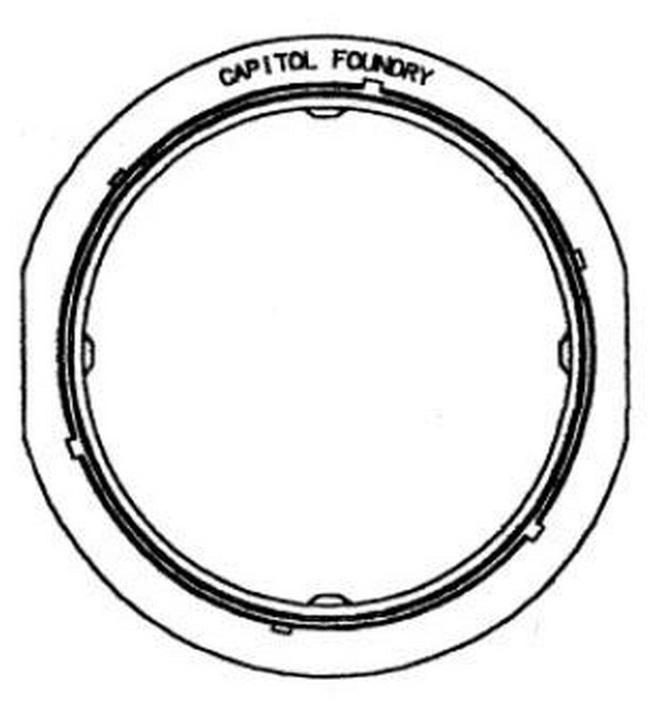 Capitol Foundry of Virginia Grey Monitor Flange 