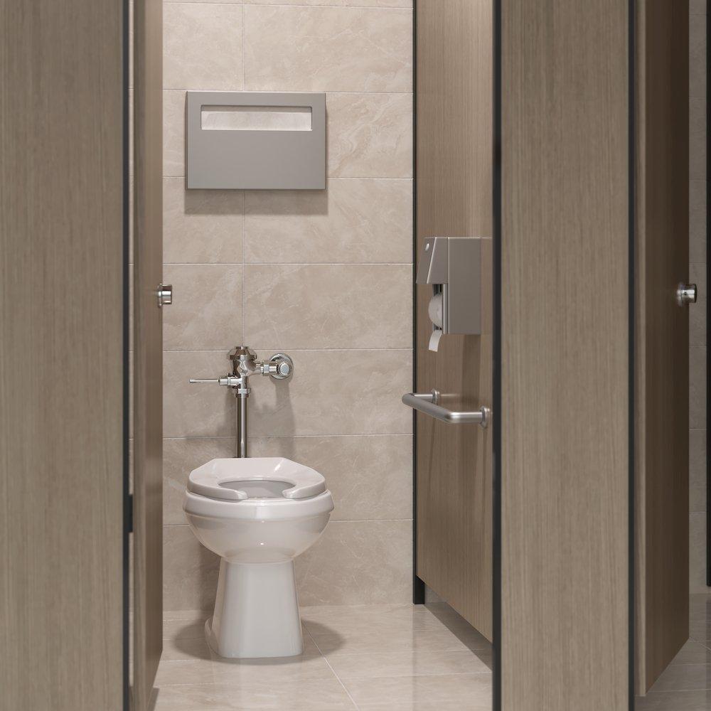 PROFLO® White Elongated Open Front Commercial Toilet Seat without Cover in White (with Self-Sustaining Hinge) 