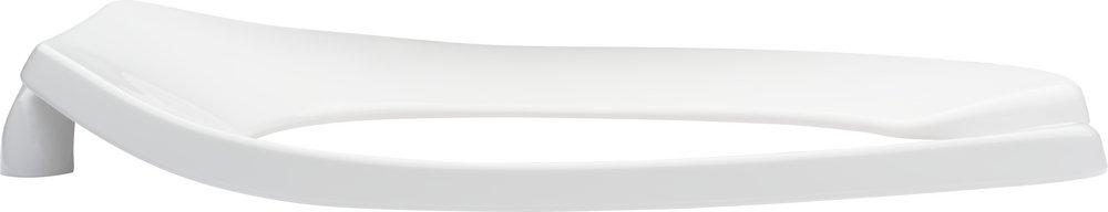 PROFLO® White Elongated Open Front Commercial Toilet Seat without Cover in White (with Self-Sustaining Hinge) 