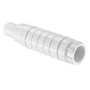 White Spigot x Socket Schedule 40 PVC and EPDM Repair Coupling 