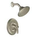 1-Hole Shower Trim Kit with 1-Function Showerhead in Brushed Nickel