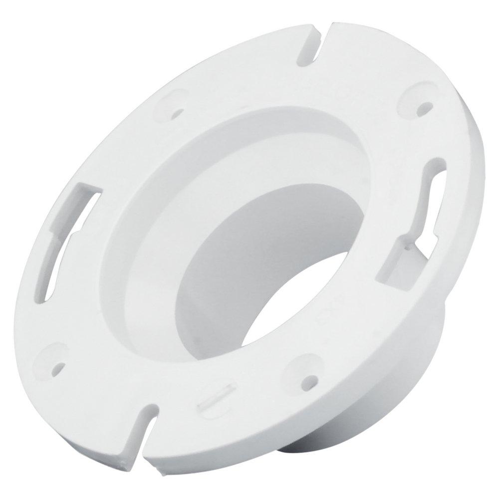 White PVC DWV Street Closet Flange 