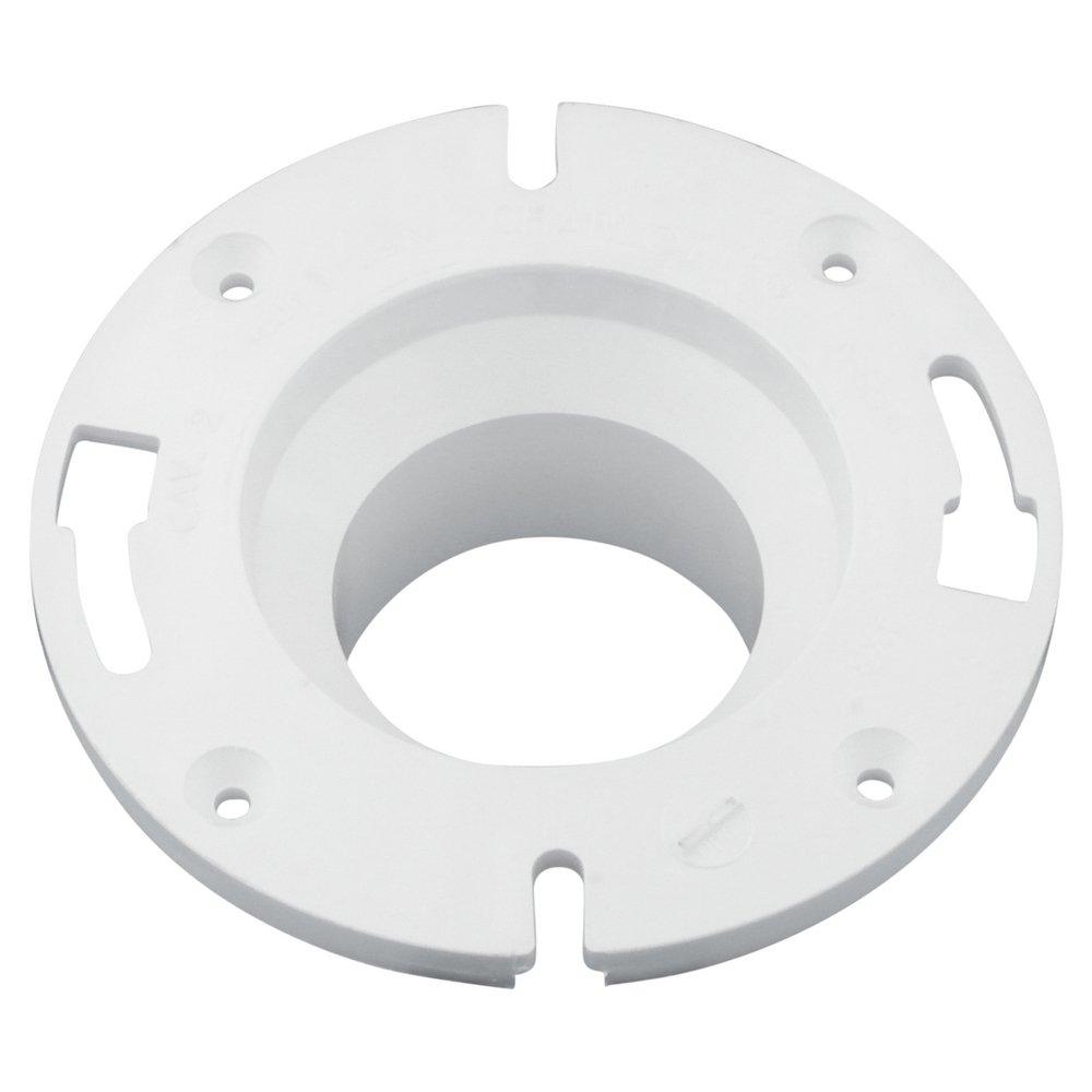White PVC DWV Street Closet Flange 